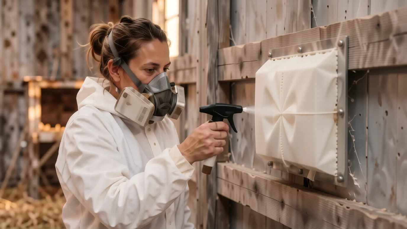 Primary Breeder House Sealing for Biosecurity — documentary photograph by Sealant Technologies