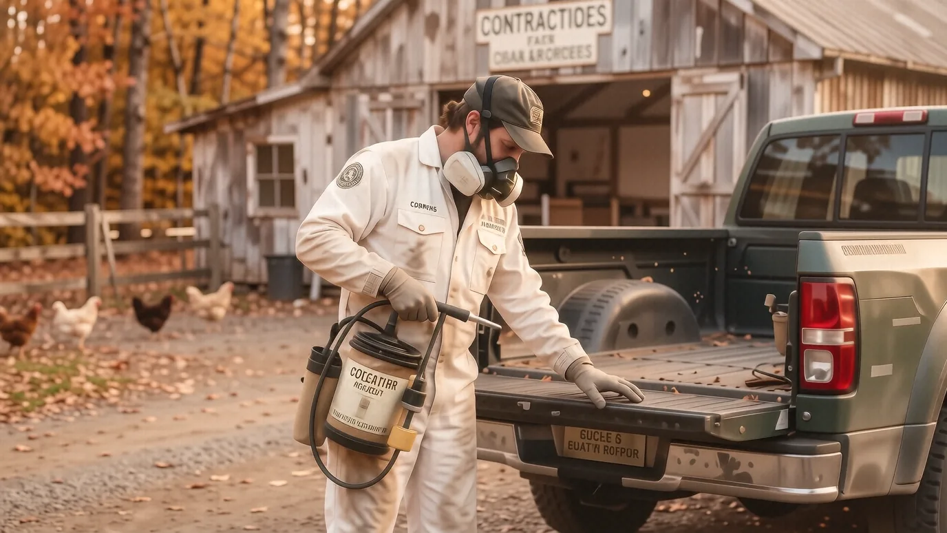 Spray Foam vs Cellulose for Farm Building Insulation — documentary photograph by Sealant Technologies