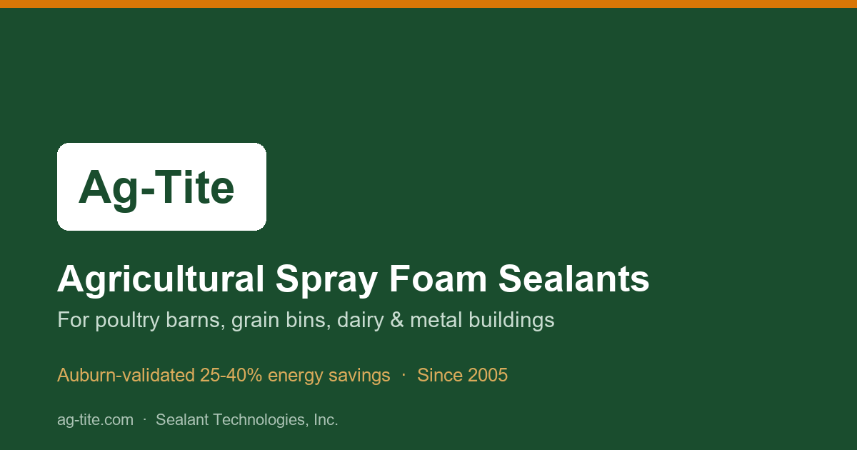 Learn: Spray Foam Insulation for Farms | Ag-Tite